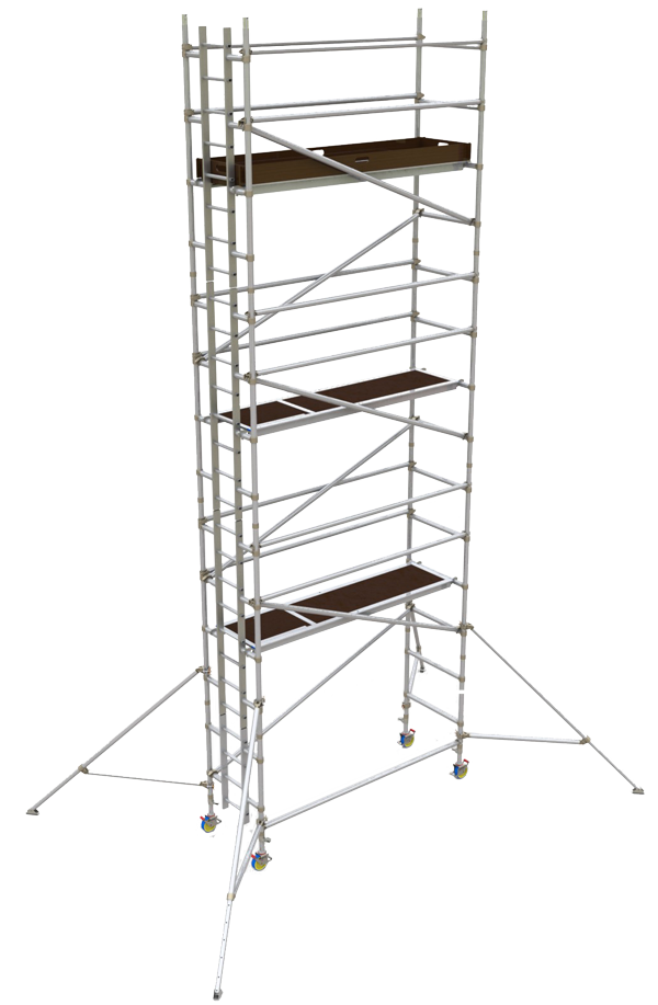 torre aluminio ancho sencillo span 500w
